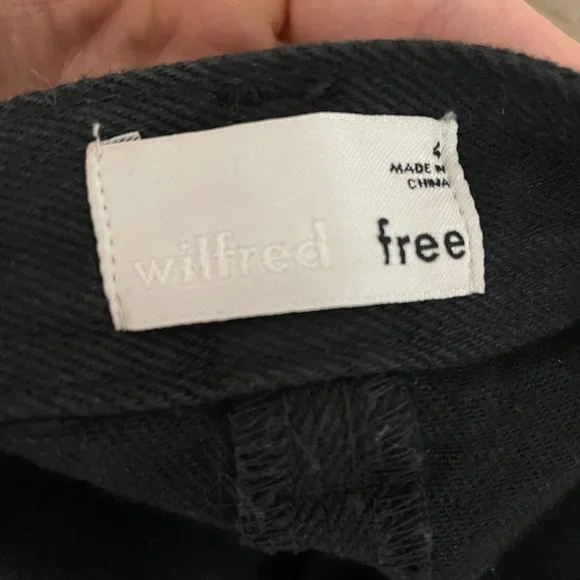 Wilfred Free Denim Mini Zip Skirt - Picture 7 of 7